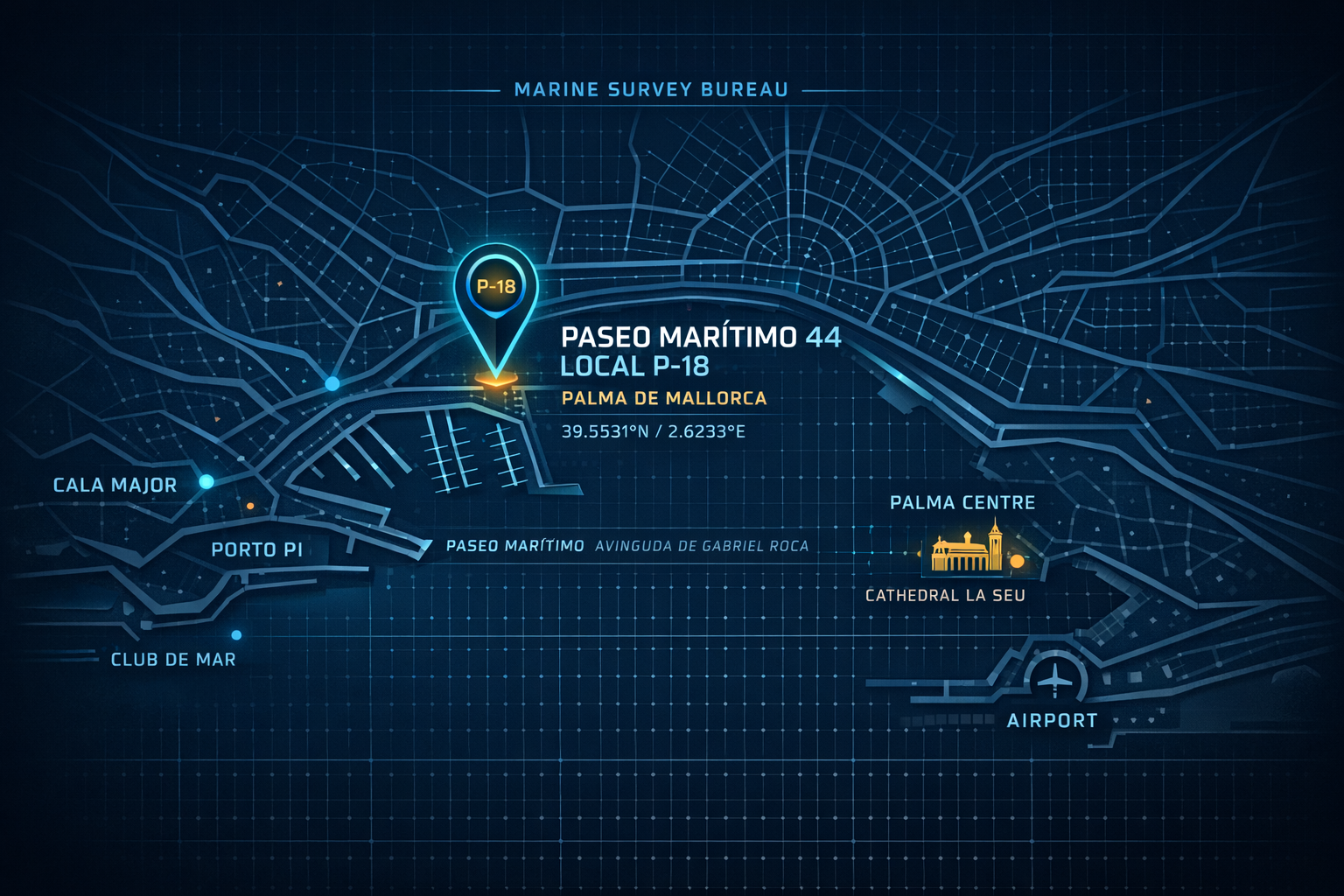 Marine Survey Bureau — office location map